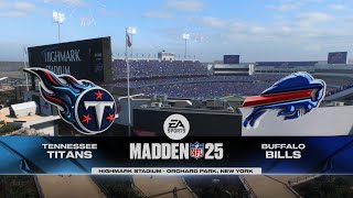 Tennessee Titans vs Buffalo Bills  NFL 2024 Week 7 Gameplay [upl. by Odlaw]