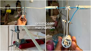 Ornithopter mechanism with wires 🔌  ornithopter ornithoptermechanism [upl. by Shetrit]