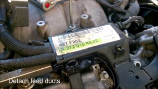 Replacing MB M272 Intake Manifold Part 1 of 2 [upl. by Nohtanhoj]