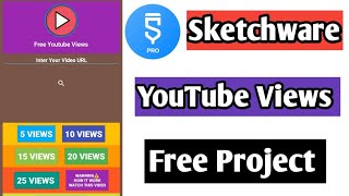 sketchware youtube views app project free swb file  youtube views project sketchware [upl. by Burhans253]