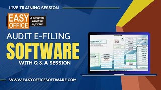 EasyOFFICE Audit efiling amp Balance Sheet Preparation Software TRANING LIVE [upl. by Nahshu]