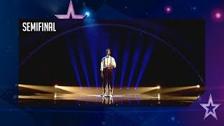 César Brandon se lleva el Pase de Oro con su poesía  Semifinal 4  Got Talent España 2018 [upl. by Einavoj]