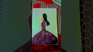 Party wear dresses beauty queen painting [upl. by Bullen]