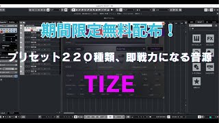 【DTM情報】期間限定無料配布！ 「TIZE」即戦力になるロンプラー音源 [upl. by Stu]