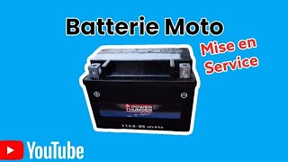 TUTO  Mise en service dune Batterie Moto neuve [upl. by Elbert735]