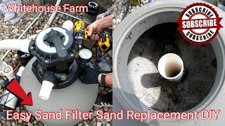 How To Change Pool Filter Sand DIY Sand Filter Maintenance [upl. by Brnaba]