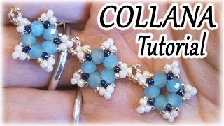 Tutorial collana  Come fare una collana di stelline fatta con perline  Tutorial perline [upl. by Satsok645]