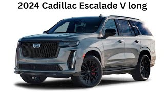 2024 Cadillac Escalade V ESV long  exterior interior  3 row long [upl. by Platon228]