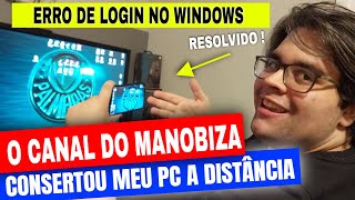 Tecnico de Informática Suporte Remoto  Cliente com ERRO no PIN para fazer login no Windows PARTE 2 [upl. by Yennaiv]