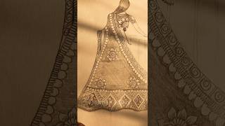 Beautiful saree designdrawing drawingideas design asmreatingpainting viralshorts [upl. by Ciredec97]