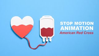 Blood Donation American Red Cross  Stopmotion animation [upl. by Erej]