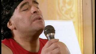 MARADONA Canta quotSALON VACIOquot ESCLUSIVA [upl. by Einre]