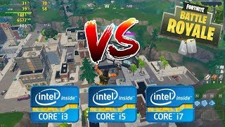 intel Core i3 vs i5 vs i7  Fortnite Battle Royale  1080p Competitive settings 4th gen [upl. by Roley]