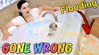 100 Bath Bomb Challenge GONE WRONG We FLOODED Our House amp Cost THOUSANDS in Damage [upl. by Selby]