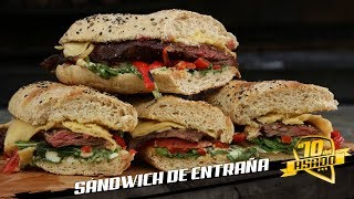 Sándwich de Entraña  El 10 del Asado  Chorti Beef [upl. by Colombi]