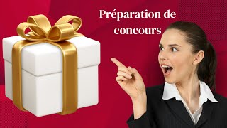 Préparation de concours  cest cadeau [upl. by Delanie213]