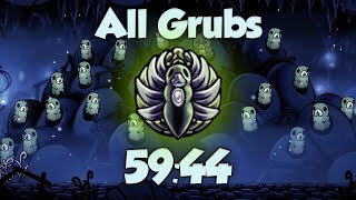 Hollow Knight Speedrun  Grubberflys Elegy  All Grubs in under an Hour 5944 [upl. by Lilah487]