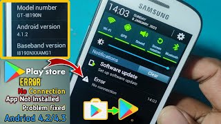 Google Play Store Error NO CONNECTION Problem Fixed 2023  Android 42 amp 43 App Install 100 Fixd [upl. by Negaet]