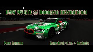 BMW M8 GTE  Domqera International GarryReal  Reshade [upl. by Lledal]