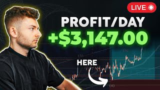 LIVE TRADING CRYPTO  How To Make 3147 In A Day 100x Strategy [upl. by Sidnal]