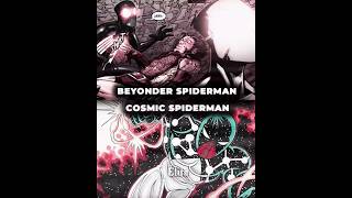 Beyonder Spiderman vs Cosmic Spiderman  marvel spiderman edit shorts [upl. by Menard261]