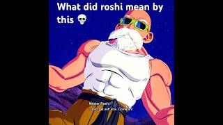 Nah Roshi Wilding on this one 😭😭 dbz kefla roshi [upl. by Lyrret]