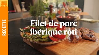 Filet de porc ibérique rôti [upl. by Lugar]