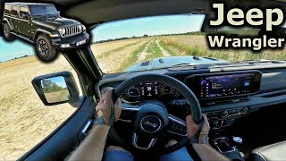 2024 Jeep Wrangler Sahara 20T  POV driving [upl. by Joed]