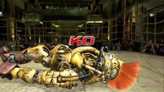 Real Steel The Game All Fights Xbox 360 HD [upl. by Damara]