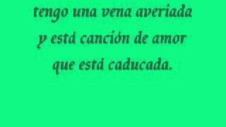 Melendi  Cancion de amor caducada Letra [upl. by Ahsemo]