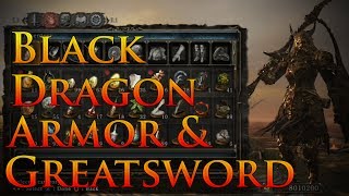 Dark Souls 2 Black Dragon Armor and Greatsword Guide  Rank up Dragon Remnants OFFLINE [upl. by Sparky]