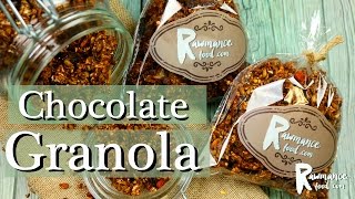 VEGAN CHOCOLATE GRANOLA  How to Make It Crunchy [upl. by Anitsihc]