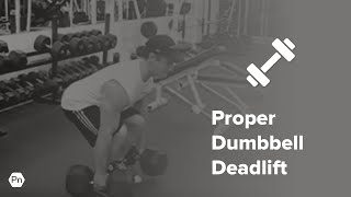 How to Do a Proper Dumbbell Deadlift with John Berardi [upl. by Yatzeck]