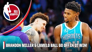 Brandon Miller amp LaMelo Ball GO OFF in Hornets OVERTIME WIN vs Detroit 🏆🤯 [upl. by Esnohpla]