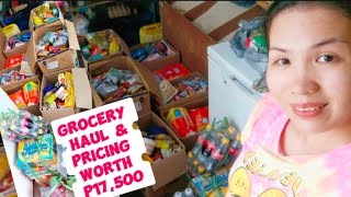 Grocery HAUL amp Pricing Worth P17500 SariSari Store  Buhay Tindera October 10 2024 [upl. by Anette]