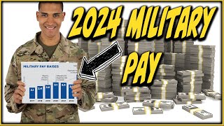 2024 Military Pay chart  What will you make [upl. by Henn]