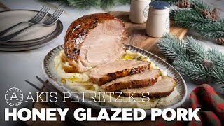 Honey glazed pork  Akis Petretzikis [upl. by Amati291]