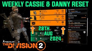 The Division 2 quotWEEKLY CASSIE MENDOZA amp DANNY WEAVER RESET LEVEL 40quot August 28th 2024 [upl. by Ennayrb]