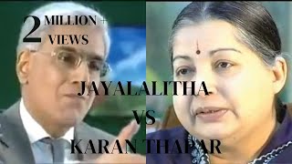 Jayalalithas Bold Speech against a reporter Karan Thapar [upl. by Enneiviv562]