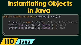 Instantiating Objects in Java [upl. by Neural939]