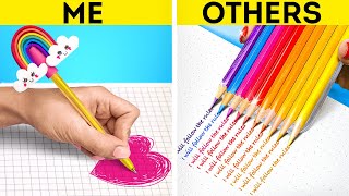 CRAZIEST SCHOOL HACKS TO BECOME POPULAR  Genius DIY School And Creative Girly Tricks By 123 GO [upl. by Esydnac590]