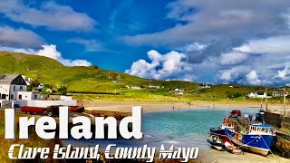 4K Ireland 🇮🇪  Clare Island 🏝 County Mayo UHD 60fps [upl. by Ellard984]