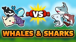 Super Auto Pets but we can only use WHALES amp SHARKS [upl. by Aitsirt]