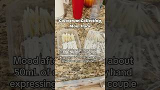 Colostrum Collecting Mom HACK pregnancy mom baby colostrum fyp viralvideo momlife hack [upl. by Freddi642]