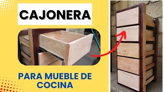 Cómo hacer módulo de gavetero para muebles de cocina integral [upl. by Rorie657]