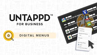 Untappd For Business  Digital Menu Overview [upl. by Anelav108]