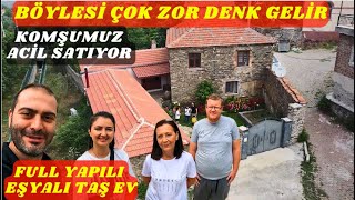 KOMŞUMUZ ACİL TAŞ EVİNİ SATIYOR  BÖYLESİ ZOR DENK GELİR  ÖZENLE YAPILMIŞ EŞYALI TAM BİR KÖY EVİ [upl. by Borreri]