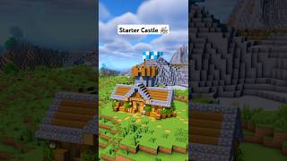 Minecraft Starter Castle 🏠 minecraft [upl. by Grous]