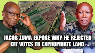 Jacob Zuma Expose Why He Rejected EFF Votes To Expropriate LAND [upl. by Zenia]