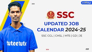 SSC Updated Job Calendar 202425  CGL  CHSL  MTS  GD  JE ssccgl sscchsl sscgd sscje [upl. by Asehr]